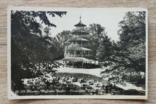 AK München / 1930-1945 / Englischer Garten / Chinesischer Turm / Biergarten Restauration